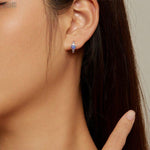 Load image into Gallery viewer, Purple Opal Earrings | Sterling Silver Elegant Jewelry - Stellosi
