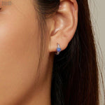 Load image into Gallery viewer, Purple Opal Earrings | Sterling Silver Elegant Jewelry - Stellosi
