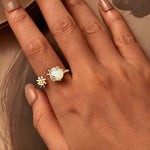 Load image into Gallery viewer, Luminous Firefly Ring | Sterling Silver Platinum-Plated Glow Jewelry - Stellosi
