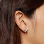 Load image into Gallery viewer, Opal Starfish Clips | Sterling Silver Marine-Inspired Jewelry - Stellosi
