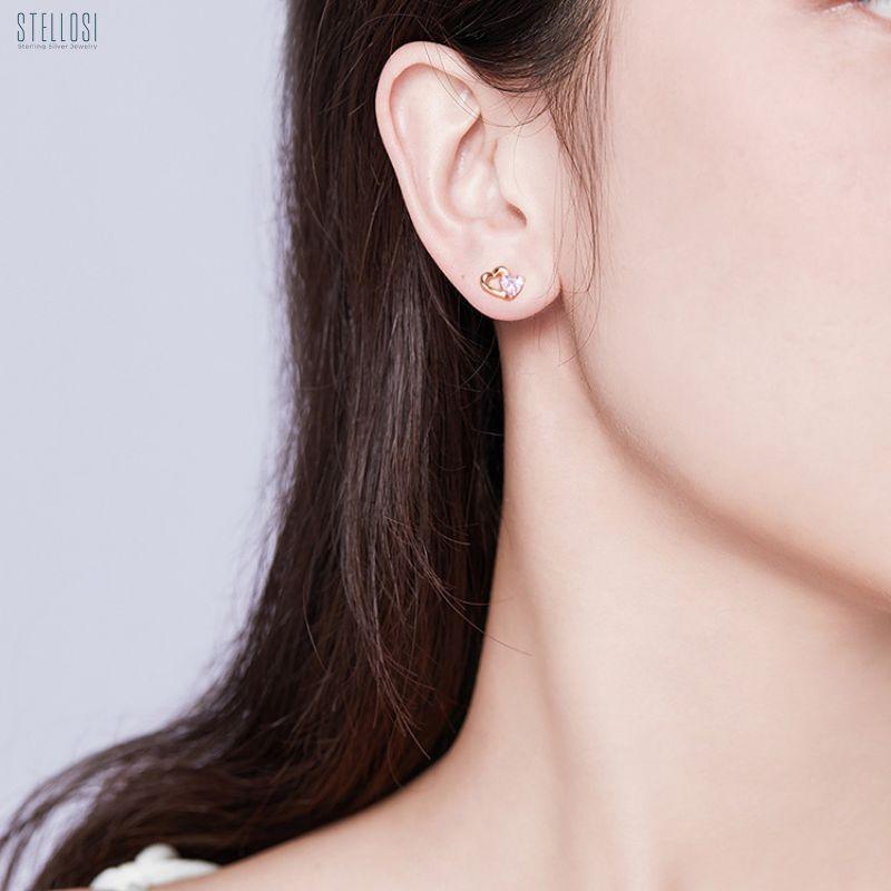 Palpitation Heart Earrings | Sterling Silver Romantic Jewelry - Stellosi