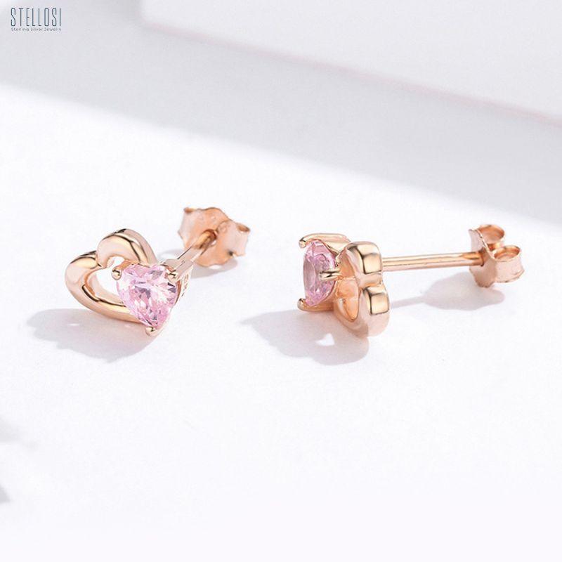 Palpitation Heart Earrings | Sterling Silver Romantic Jewelry - Stellosi