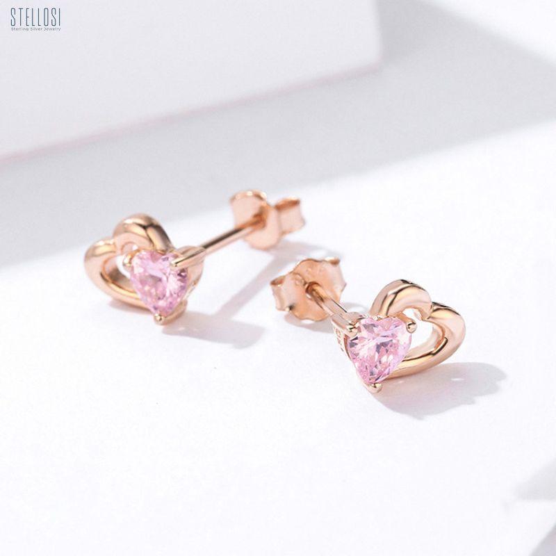 Palpitation Heart Earrings | Sterling Silver Romantic Jewelry - Stellosi