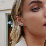 Load image into Gallery viewer, Opal Starfish Clips | 925 Sterling Silver Beach Earrings - Stellosi
