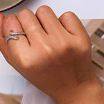 Load image into Gallery viewer, Octopus Whisker Open Ring | 925 Sterling Silver with Plated Platinum - Stellosi
